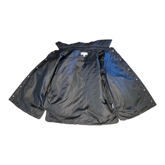 Anne Klein Women's Midweight Jacket Black Quilted, Side Hip Slit, Front Snap XXL - Picture 4 of 14